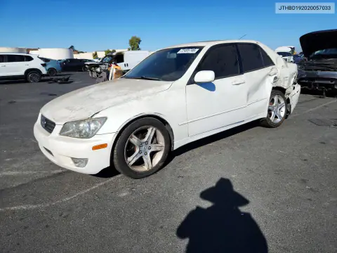2002 Lexus Is 300 Base VIN JTHBD192020057033 фото 1