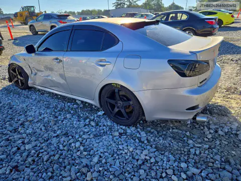 2006 Lexus Is 350 VIN JTHBE262665002652 фото 2
