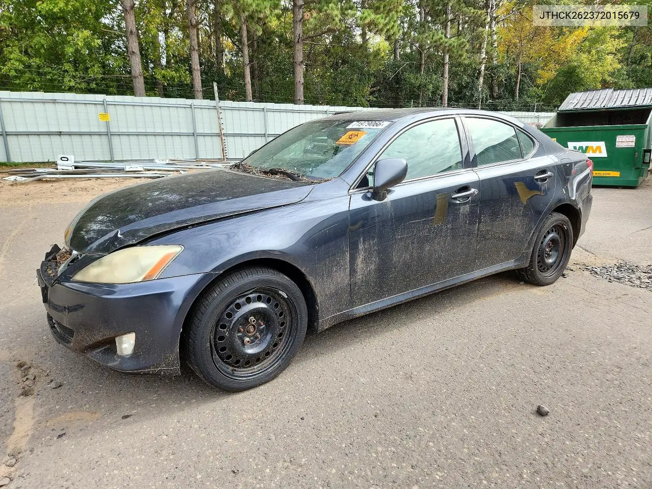 2007 Lexus Is 250 VIN JTHCK262372015679 фото 1