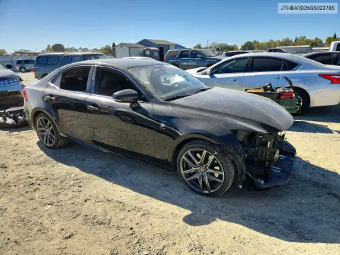 JTHBA1D26G5023785 — 2016 Lexus IS, фото 4 с аукциона Copart 20.10.2026, Передняя часть