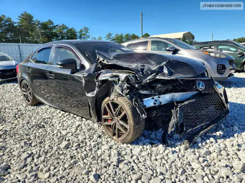 JTHBA1D28H5051055 — 2017 Lexus IS, photo 4 from Copart, Front end