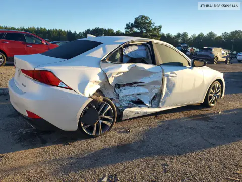 2019 Lexus Is 300 VIN JTHBA1D28K5092146 фото 3