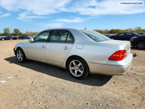 2001 Lexus Ls 430 VIN JTHBN30F810021596 фото 2