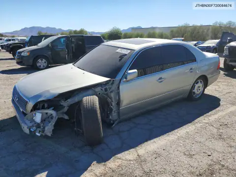 JTHBN30F720084674 — 2002 Lexus LS, Передняя часть, фото до ремонта