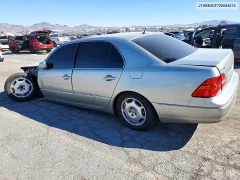 JTHBN30F720084674 — 2002 Lexus LS, фото 2 с аукциона Copart, Передняя часть