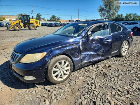 JTHBL46F685059974 — 2008 Lexus LS, Боковая часть, фото до ремонта