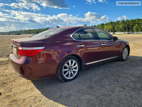 2008 Lexus Ls 460 VIN JTHBL46F285066744 фото 3