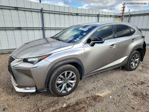 JTJYARBZ2H2078180 — 2017 Lexus NX, უკანა ნაწილი, ფოტოები შეკეთებამდე