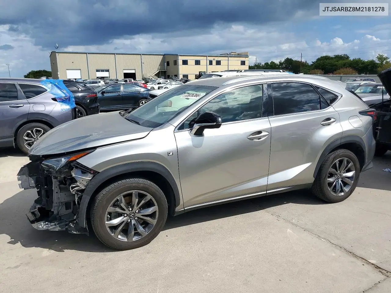 JTJSARBZ8M2181278 Lexus NX 2021 — повреждение Передняя часть, фото до ремонта