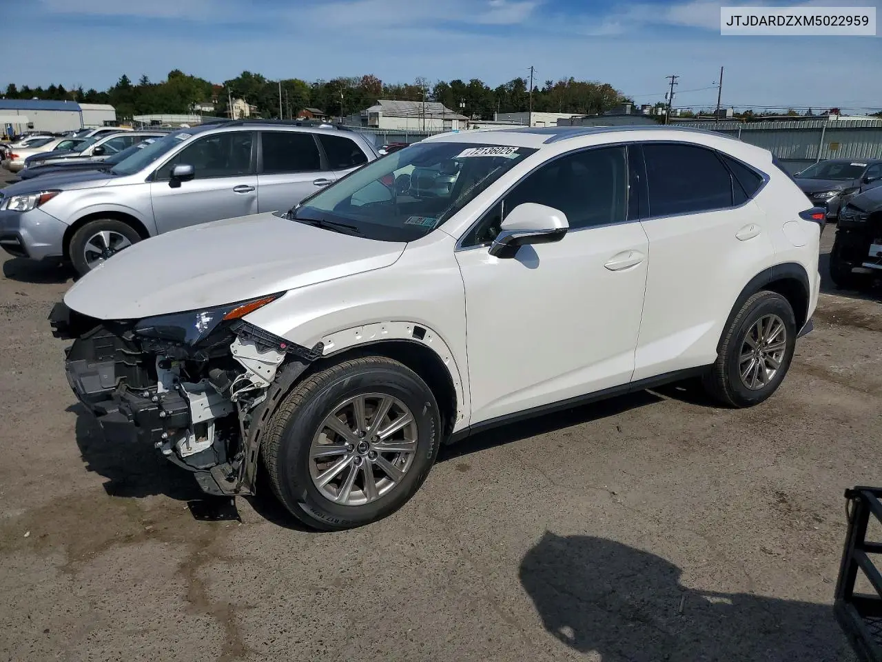 2021 Lexus Nx 300 Base VIN JTJDARDZXM5022959 фото 1