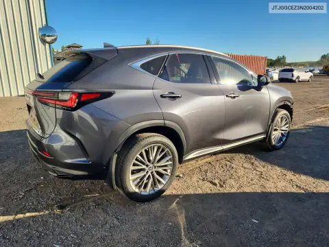 JTJGGCEZ3N2004202 — 2022 Lexus NX, foto 3 de Copart 27.10.2026, Parte delantera