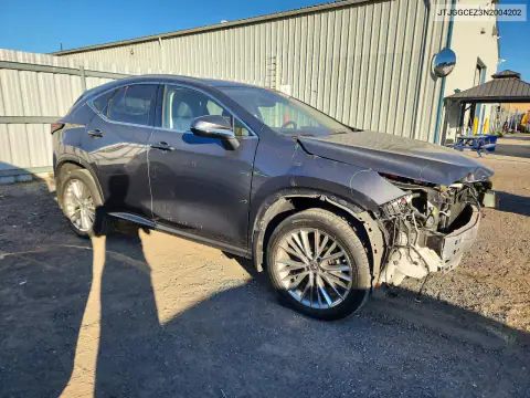 JTJGGCEZ3N2004202 — 2022 Lexus NX, foto 4 de Copart 27.10.2026, Parte delantera