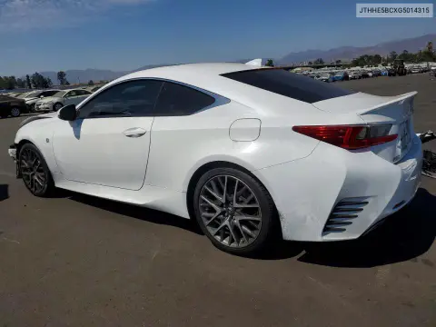 2016 Lexus Rc 350 VIN JTHHE5BCXG5014315 фото 2