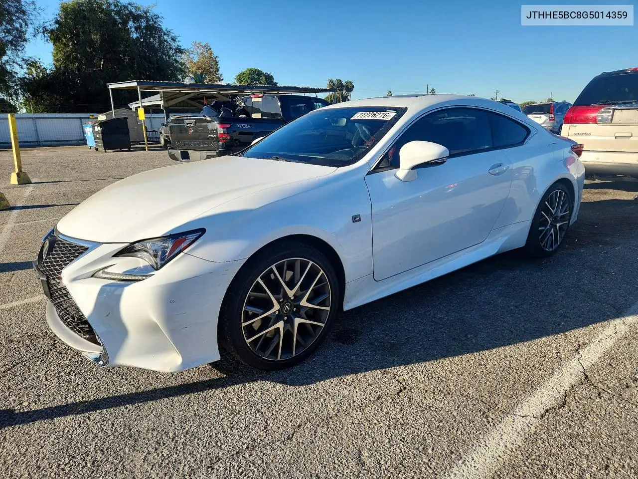 2016 Lexus Rc 350 VIN JTHHE5BC8G5014359 фото 1