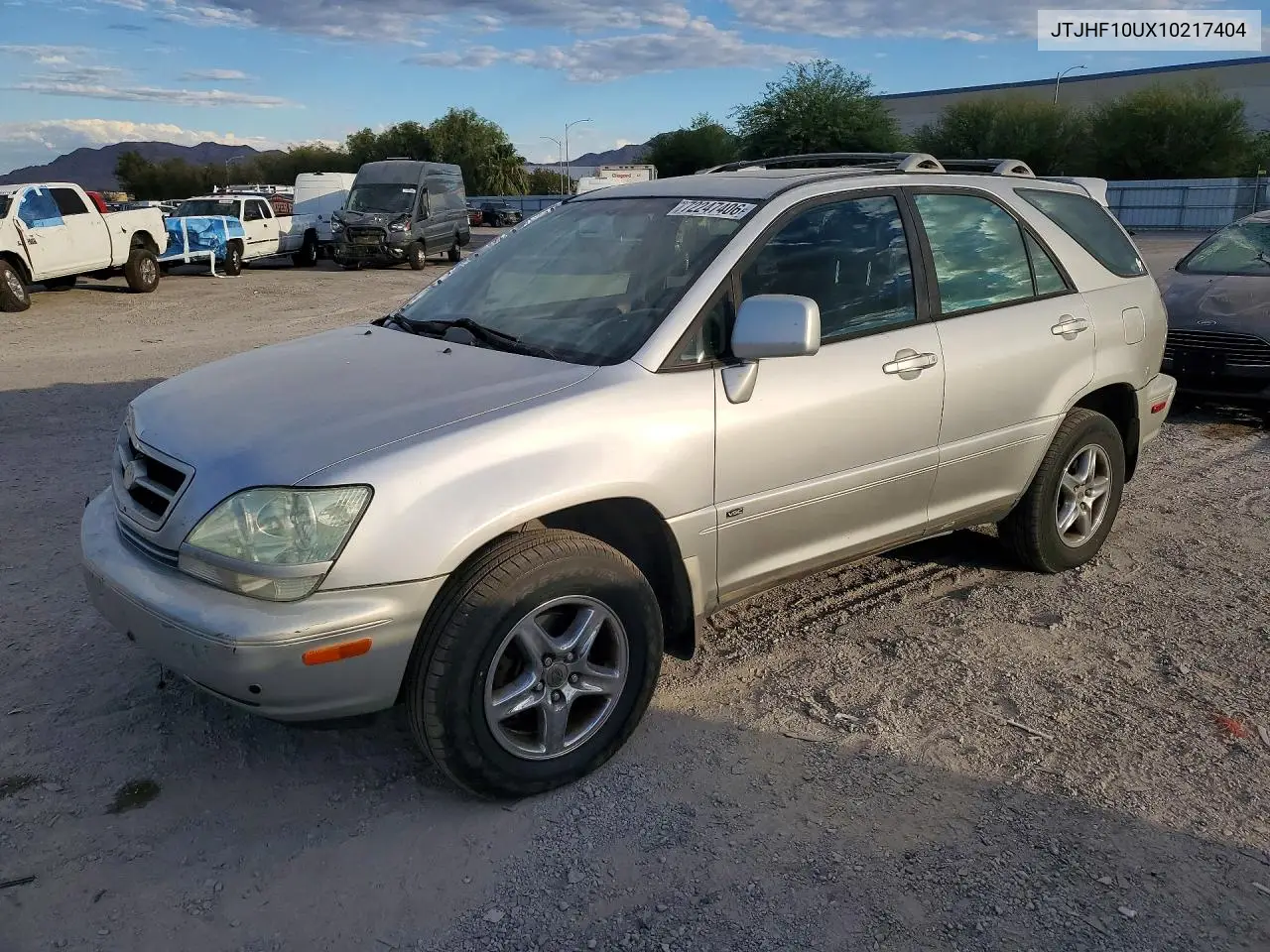 2001 Lexus Rx 300 VIN JTJHF10UX10217404 фото 1