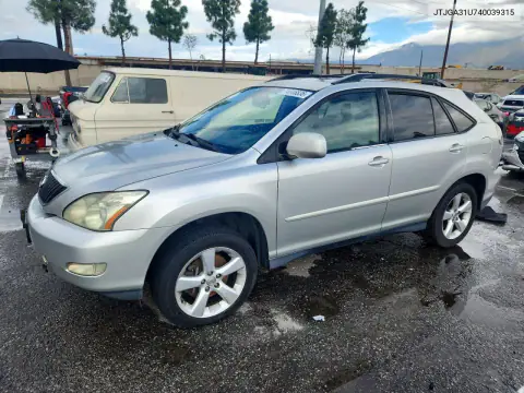 JTJGA31U740039315 — 2004 Lexus RX, Pequeñas abolladuras y arañazos, fotos antes de reparar