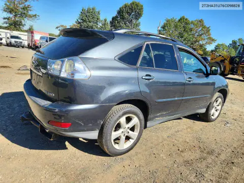2006 Lexus Rx 330 VIN 2T2HA31U76C098828 фото 3