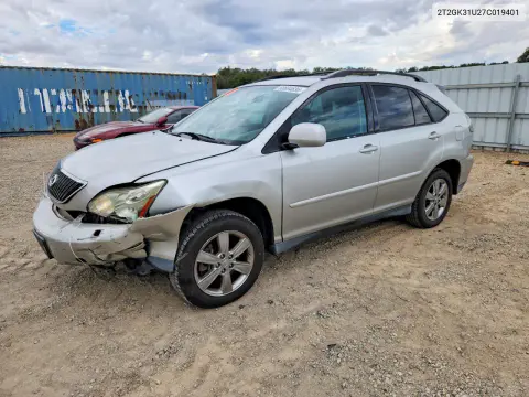 2007 Lexus Rx 350 VIN 2T2GK31U27C019401 фото 1