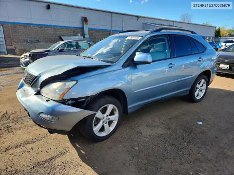 2T2HK31U27C036879 — 2007 Lexus RX, Передняя часть, фото до ремонта