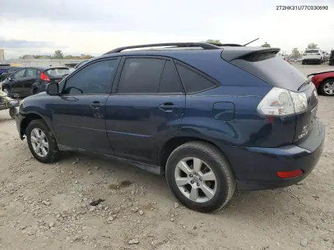 2T2HK31U77C030690 — 2007 Lexus RX, photo 2 from Copart, Front end