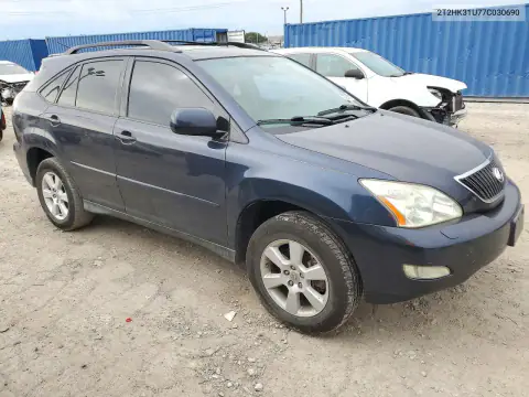 2T2HK31U77C030690 — 2007 Lexus RX, photo 4 from Copart, Front end