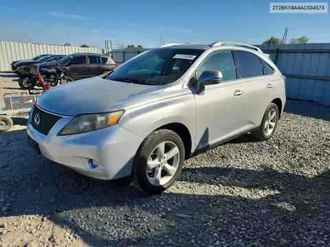 2010 Lexus Rx 350 VIN 2T2BK1BA4AC034573 фото 1