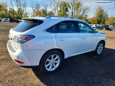 2T2BK1BA4AC077181 — 2010 Lexus RX, фото 3 с аукциона Copart, Передняя часть