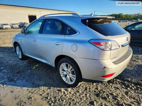 2010 Lexus Rx 450H VIN JTJBC1BA0A2402289 фото 2