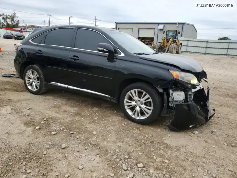 2010 Lexus Rx 450H VIN JTJZB1BA1A2000816 фото 4