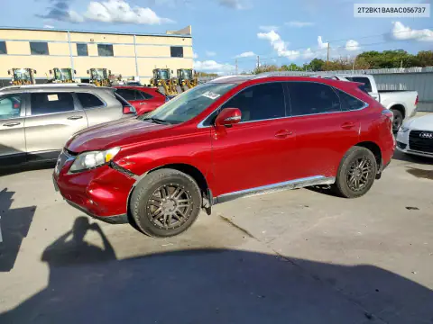 2T2BK1BA8AC056737 — 2010 Lexus RX, Передняя часть, фото до ремонта