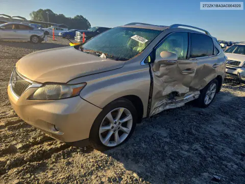 2T2ZK1BA3AC004320 — 2010 Lexus RX, Боковая часть, фото до ремонта