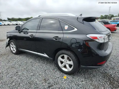 2011 Lexus Rx 350 VIN 2T2BK1BA7BC100504 фото 2