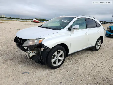 2011 Lexus Rx 350 VIN 2T2BK1BA6BC089947 фото 1