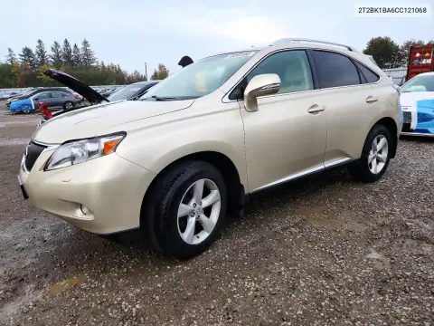 2T2BK1BA6CC121068 — 2012 Lexus RX, Мелкие вмятины и царапины, фото до ремонта