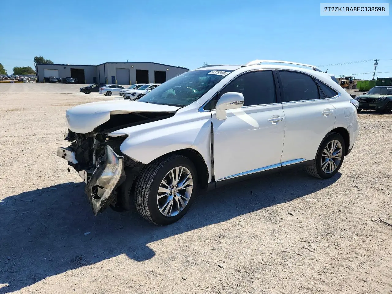 2014 Lexus Rx 350 Base VIN 2T2ZK1BA8EC138598 фото 1