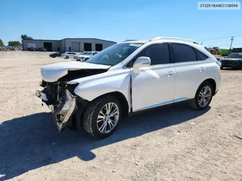 2T2ZK1BA8EC138598 — 2014 Lexus RX, Передняя часть, фото до ремонта