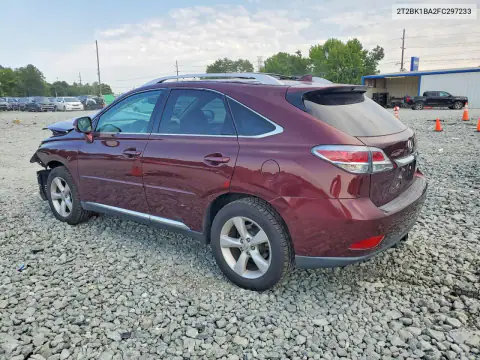 2T2BK1BA2FC297233 — 2015 Lexus RX, фото 2 с аукциона Copart, Передняя часть