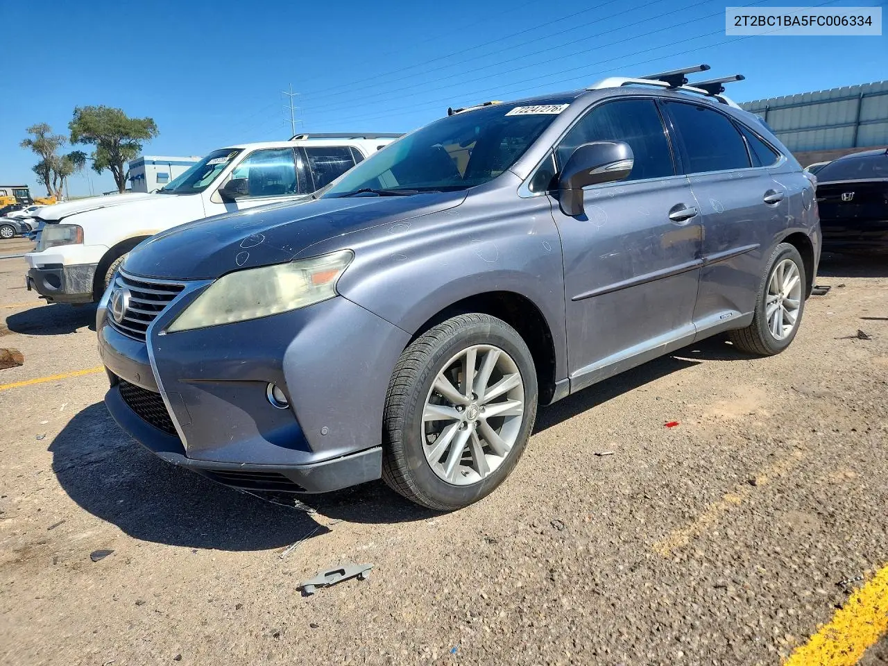 2015 Lexus Rx 450H VIN 2T2BC1BA5FC006334 фото 1