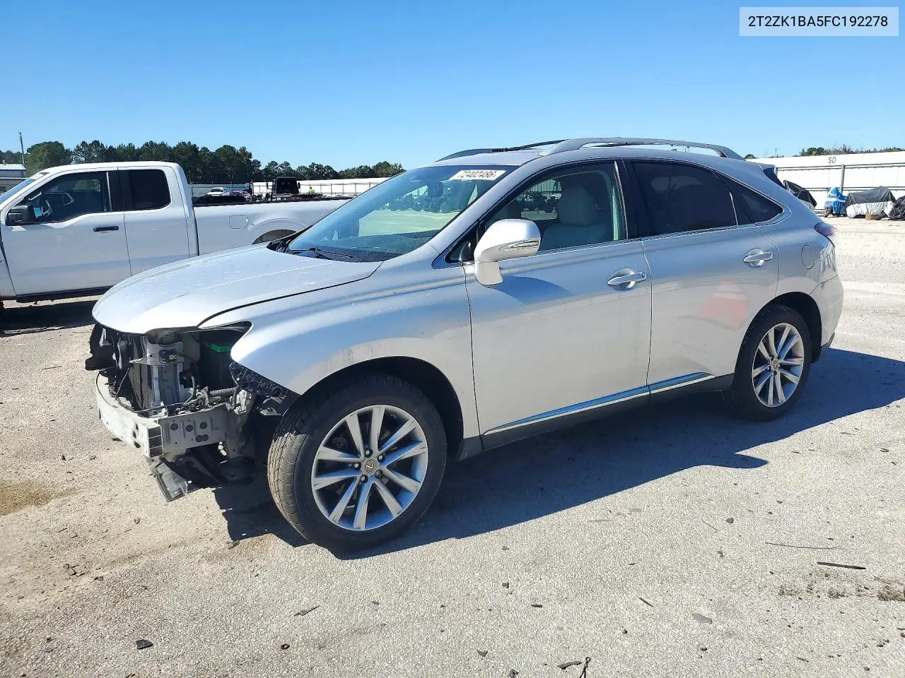 2T2ZK1BA5FC192278 Lexus RX 2015 — повреждение Передняя часть, фото до ремонта