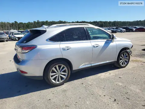 2T2ZK1BA5FC192278 — 2015 Lexus RX, фото 3 с аукциона Copart, Передняя часть
