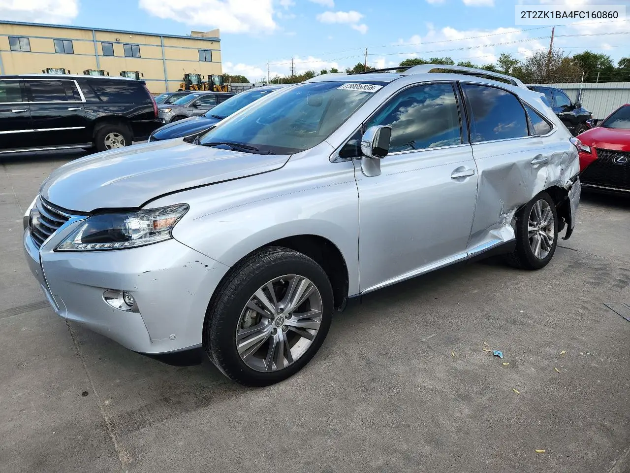2T2ZK1BA4FC160860 Lexus RX 2015 — повреждение Задняя часть, фото до ремонта
