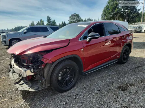 2T2BGMCAXGC004794 — 2016 Lexus RX, Parte delantera, fotos antes de reparar