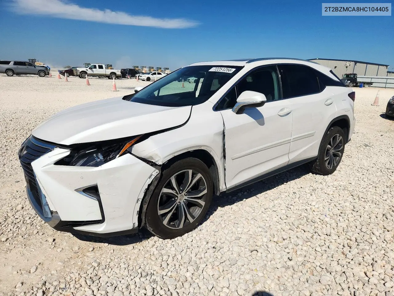 2017 Lexus Rx 350 Base VIN 2T2BZMCA8HC104405 фото 1