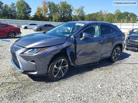 2T2BGMCA4HC016098 — 2017 Lexus RX, Боковая часть, фото до ремонта