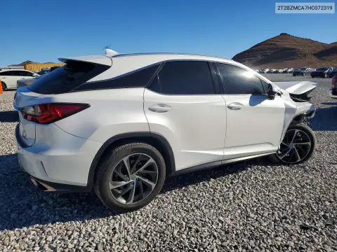 2T2BZMCA7HC072319 — 2017 Lexus RX, zdjęcie 3 z Copart, Przód