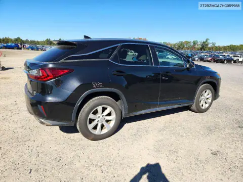 2T2BZMCA7HC059988 — 2017 Lexus RX, zdjęcie 3 z Copart, Przód