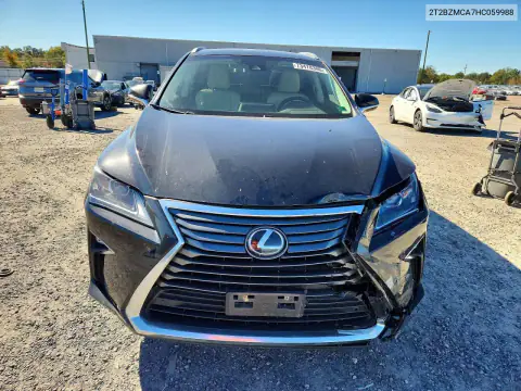 2T2BZMCA7HC059988 — 2017 Lexus RX, ПЕРЕДНЯЯ ЧАСТЬ, фото до ремонта