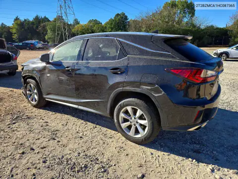 2T2BZMCA1HC087365 — 2017 Lexus RX, photo 2 from Copart 26.10.2026, All-over damage