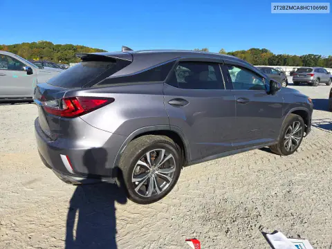 2T2BZMCA8HC106980 — 2017 Lexus RX, photo 3 from Copart, Front end