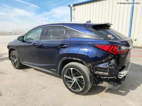 2T2BGMCA8HC015830 — 2017 Lexus RX, zdjęcie 2 z Copart, Przód